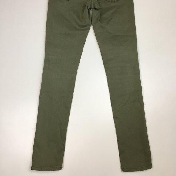 AG ADRIANO GOLDSCHMIED Green Distressed The Legging Ankle Super Skinny Jeans - Picture 12 of 13